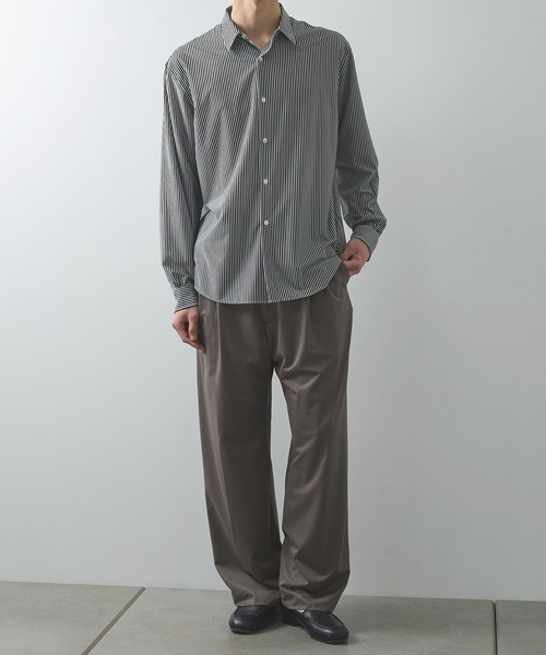 KANEMASA PHIL.(カネマサフィル)の「【KANEMASA PHIL./カネマサフィル】46G Stripe Modest Shirt(シャツ/ブラウス・メンズ・ブラック/ストライプ/ホワイト・L/M)」の17枚目の写真