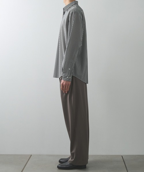 KANEMASA PHIL.(カネマサフィル)の「【KANEMASA PHIL./カネマサフィル】46G Stripe Modest Shirt(シャツ/ブラウス・メンズ・ブラック/ストライプ/ホワイト・L/M)」の18枚目の写真