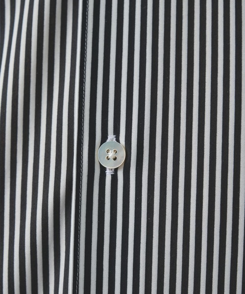 KANEMASA PHIL.(カネマサフィル)の「【KANEMASA PHIL./カネマサフィル】46G Stripe Modest Shirt(シャツ/ブラウス・メンズ・ブラック/ストライプ/ホワイト・L/M)」の22枚目の写真