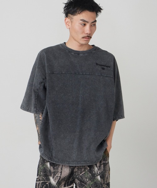 Liberaiders(リベレイダース)の「Liberaiders/リベレイダース PIGMENT DYED DOLMAN SLEEVE TEE 秋 秋服 2026年秋冬(Tシャツ/カットソー・メンズ・ブラック・M/L/XL)」の4枚目の写真
