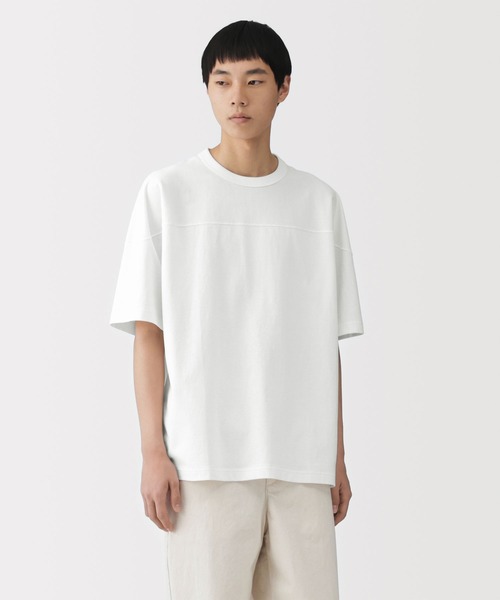 紳士 洗いざらし太番手フットボール五分袖Tシャツ（Tシャツ