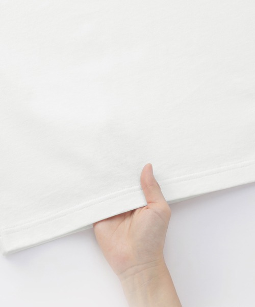 無印良品（ムジルシリョウヒン）の「紳士　洗いざらし太番手フットボール五分袖Ｔシャツ（Tシャツ/カットソー・メンズ・ブラック/ホワイト/ダークグレー・XL/L/S/M）」の7枚目の写真
