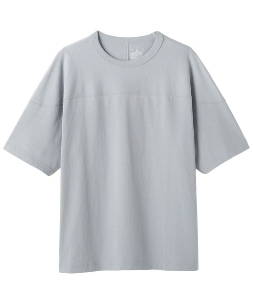 無印良品（ムジルシリョウヒン）の「紳士　洗いざらし太番手フットボール五分袖Ｔシャツ（Tシャツ/カットソー・メンズ・ブラック/ホワイト/ダークグレー・XL/L/S/M）」の15枚目の写真