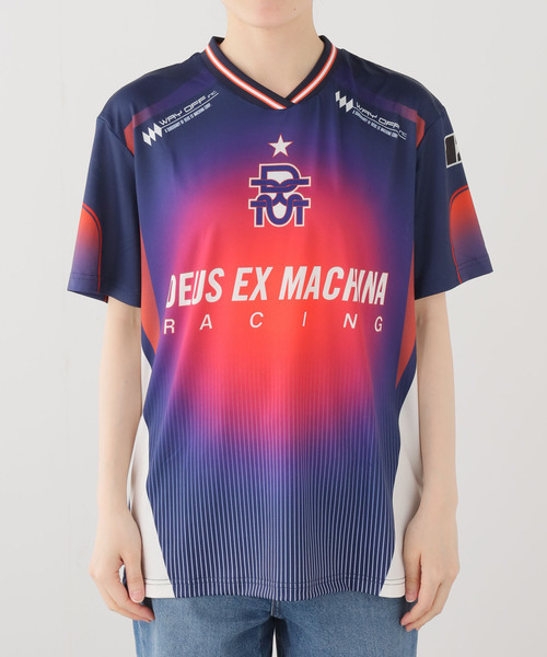 DEUS EX MACHINA(デウスエクスマキナ)の「DEUS EX MACHINA/デウスエクスマキナ PEAK MOTO TEE(Tシャツ/カットソー・レディース・ネイビー・SMALL)」の7枚目の写真