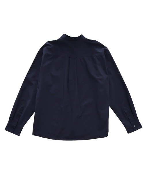 MMMM(エムエムエムエム)の「MMMM/ アイスファブリックバンドカラー長袖シャツ(シャツ/ブラウス・メンズ・ブラック/グレイッシュベージュ/ネイビー・LARGE/MEDIUM)」の9枚目の写真