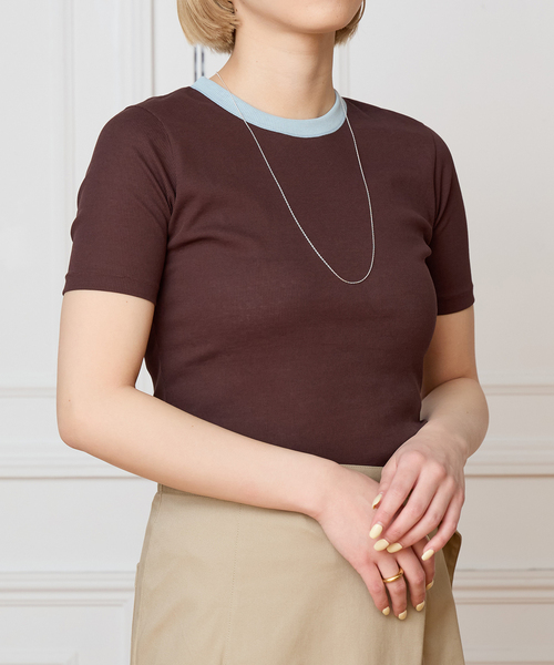 IENA リブカットソー セール】HANES リブハイネックカットソー（Tシャツ/カットソー
