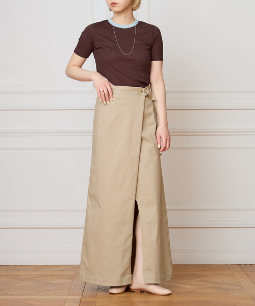 IENA LA BOUCLE（イエナラブークル）の「IENA LA BOUCLE コットンリブハーフスリーブカットソー（Tシャツ/カットソー・レディース・ブラック/ストーン/チョコ/ブラウン・FREE）」の22枚目の写真