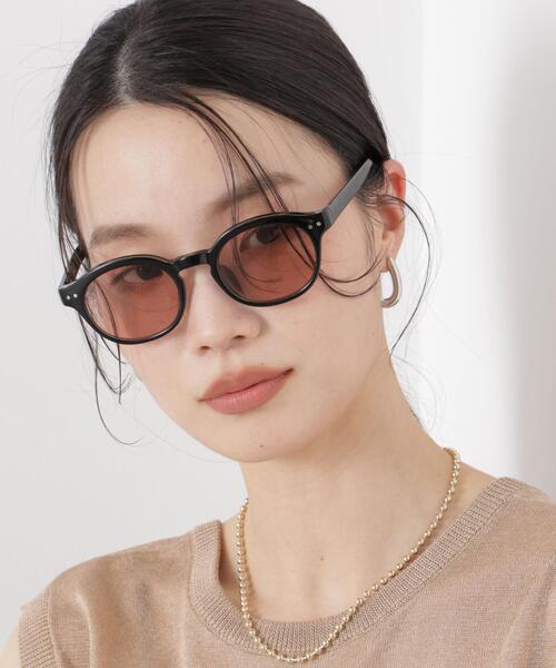 NANO universe(ナノユニバース)の「丸型サングラス(サングラス・レディース・その他1/ブラウン/ブラック・F)」の3枚目の写真