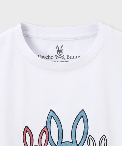 Psycho Bunny（サイコバニー）の「グラデーションBUNNY エンブロイダリーTシャツ（Tシャツ/カットソー・メンズ・ブラック/ホワイト・SMALL/MEDIUM/LARGE/X-LARGE）」の8枚目の写真
