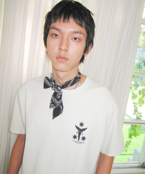 NICE GHOST CLUB(ナイスゴーストクラブ)の「SANCTUM SOCIETY PIGMENT DYED TEE_IVORY(NG2GMUT518A)(Tシャツ/カットソー・レディース・アイボリー・SMALL/MEDIUM/LARGE)」の2枚目の写真