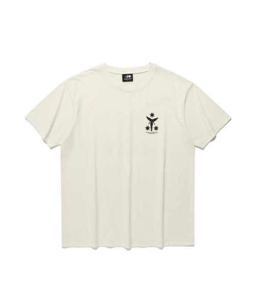 NICE GHOST CLUB(ナイスゴーストクラブ)の「SANCTUM SOCIETY PIGMENT DYED TEE_IVORY(NG2GMUT518A)(Tシャツ/カットソー・レディース・アイボリー・SMALL/MEDIUM/LARGE)」の4枚目の写真
