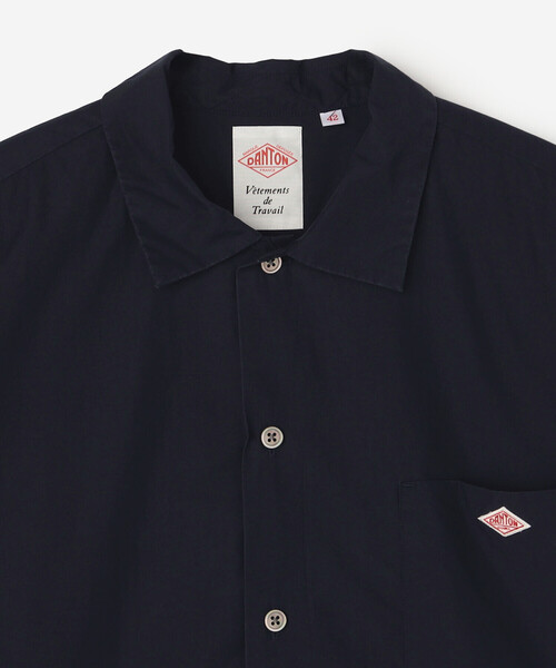 DANTON | コットンポプリン 半袖ワークシャツ SOLID MEN（シャツ