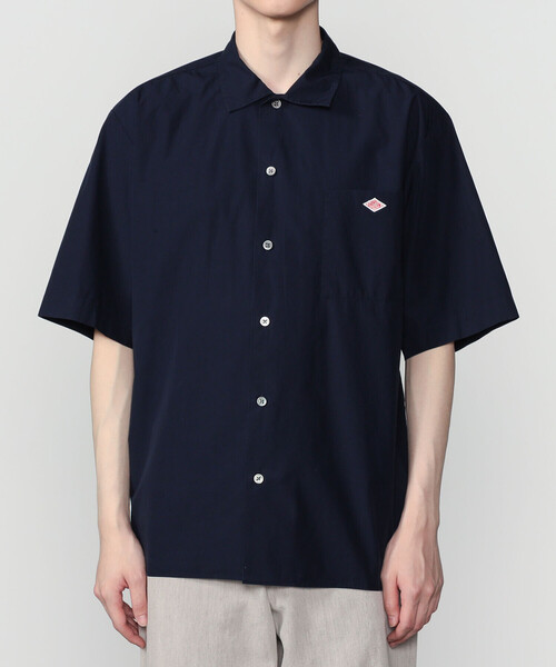 DANTON | コットンポプリン 半袖ワークシャツ SOLID MEN（シャツ