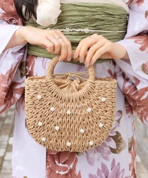Honeys（ハニーズ）の「パール付カゴバッグ（和装小物）」