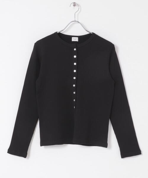 URBAN RESEARCH DOORS（アーバンリサーチドアーズ）の「リブボタンカットカーディガン（カーディガン/ボレロ・レディース・オフホワイト/ブラック/イエロー系その他・FREE）」の19枚目の写真