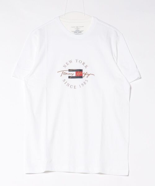 TOMMY HILFIGER(トミーヒルフィガー)の「【TOMMY HILFIGER】半袖Tシャツ クルーネック(Tシャツ/カットソー・メンズ・ネイビー/ホワイト・M/L/XL)」の2枚目の写真