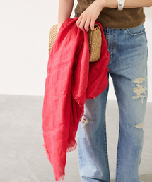 FRAMeWORK（フレームワーク）の「ASAUCE MELER/アソースメレ オーガニックリネンドライキャンバススクエア100（ストール/ショール）」