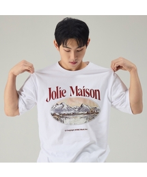 NTBC（エヌティービーシー）の「アルプスハウス オーバーサイズ 半袖Tシャツ_2COLOR（Tシャツ/カットソー）」