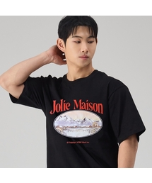 NTBC（エヌティービーシー）の「アルプスハウス オーバーサイズ 半袖Tシャツ_2COLOR（Tシャツ/カットソー）」
