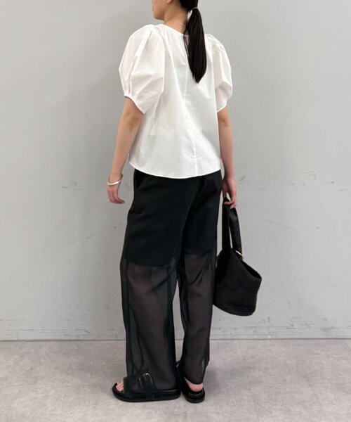 LOUNGEDRESS(ラウンジドレス)の「【JAPAN MADE】シアーパンツ(その他パンツ・レディース・ブラウン/ブラック・FREE)」の6枚目の写真