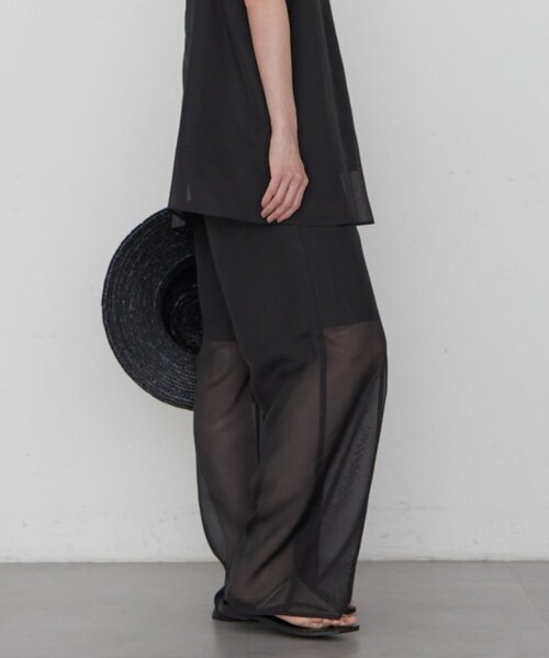 LOUNGEDRESS(ラウンジドレス)の「【JAPAN MADE】シアーパンツ(その他パンツ・レディース・ブラウン/ブラック・FREE)」の9枚目の写真