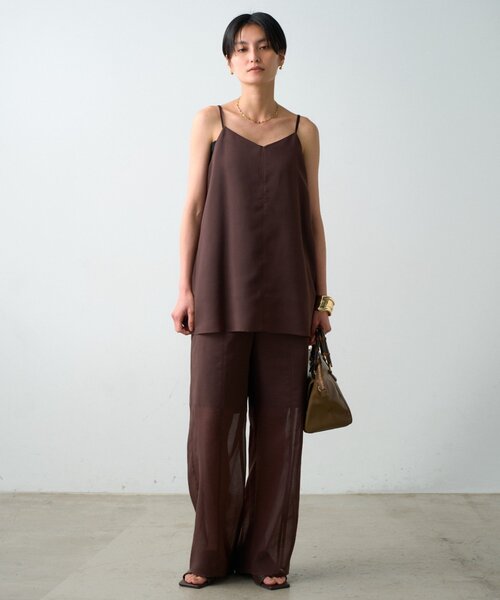 LOUNGEDRESS(ラウンジドレス)の「【JAPAN MADE】シアーパンツ(その他パンツ・レディース・ブラウン/ブラック・FREE)」の11枚目の写真