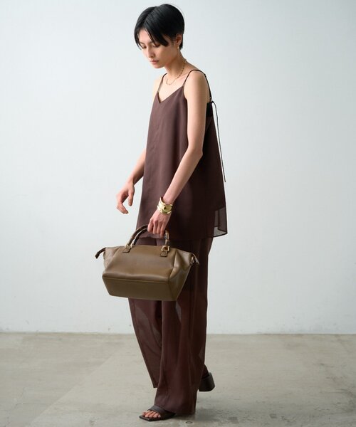LOUNGEDRESS(ラウンジドレス)の「【JAPAN MADE】シアーパンツ(その他パンツ・レディース・ブラウン/ブラック・FREE)」の13枚目の写真