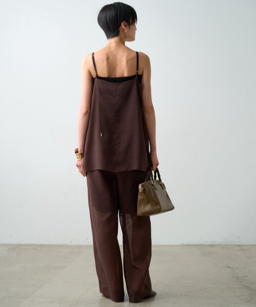 LOUNGEDRESS(ラウンジドレス)の「【JAPAN MADE】シアーパンツ(その他パンツ・レディース・ブラウン/ブラック・FREE)」の14枚目の写真