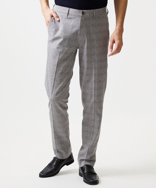 MICHEL KLEIN HOMME (ミッシェルクランオム)の「【セットアップ】グレンチェック柄スラックスパンツ(スラックス・メンズ・ネイビー/グレー・MEDIUM/LARGE/X-LARGE)」の5枚目の写真