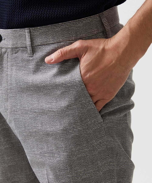 MICHEL KLEIN HOMME (ミッシェルクランオム)の「【セットアップ】グレンチェック柄スラックスパンツ(スラックス・メンズ・ネイビー/グレー・MEDIUM/LARGE/X-LARGE)」の11枚目の写真