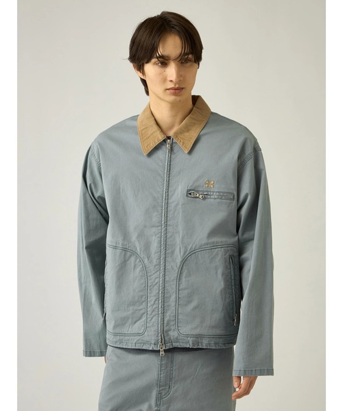 Mc McGREGOR（エムシーマックレガー）の「【Mc McGREGOR】Vintage Twill Work Drizzler Jacket（ブルゾン・メンズ・チャコール/ブルー・L/M）」の4枚目の写真