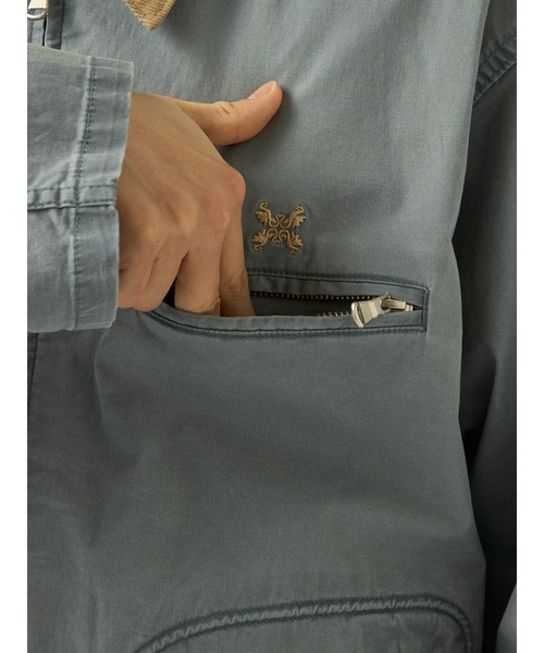 Mc McGREGOR（エムシーマックレガー）の「【Mc McGREGOR】Vintage Twill Work Drizzler Jacket（ブルゾン・メンズ・チャコール/ブルー・L/M）」の9枚目の写真