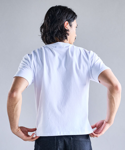 SILVER BULLET(シルバーバレット)の「『SILVER BULLET SELECT AP/シルバーバレットセレクト』ケミカル加工短丈半袖Tシャツ(Tシャツ/カットソー・メンズ・カモフラージュ/チャコール/ブラック/ホワイト・L/M)」の7枚目の写真
