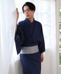 和なでしこ（ワナデシコ）の「浴衣 メンズ 3点 セット【浴衣・ワンタッチ角帯・下駄】（浴衣）」