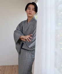 和なでしこ（ワナデシコ）の「浴衣 メンズ 3点 セット【浴衣・ワンタッチ角帯・下駄】（浴衣）」