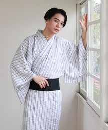 和なでしこ（ワナデシコ）の「浴衣 メンズ 3点 セット【浴衣・ワンタッチ角帯・下駄】（浴衣）」
