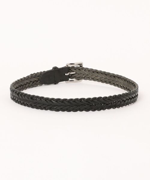 ADAM ET ROPE'(アダムエロペ)の「BEORMA 34mm 10STRAND HERRINBONE PLAITED BELT(ベルト・メンズ・ブラック・30)」の2枚目の写真