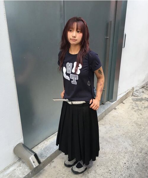 LUVISTRUE（ラヴイズトゥルー）の「LVTR PATCH TEE(3COLOR)（Tシャツ/カットソー・レディース・グレー/ネイビー/ホワイト・FREE）」の8枚目の写真