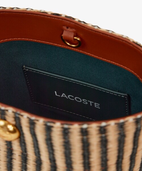 LACOSTE（ラコステ）の「サマーパック ラフィアバケットバッグ（ハンドバッグ・レディース・ライトブラウン・FREE）」の5枚目の写真