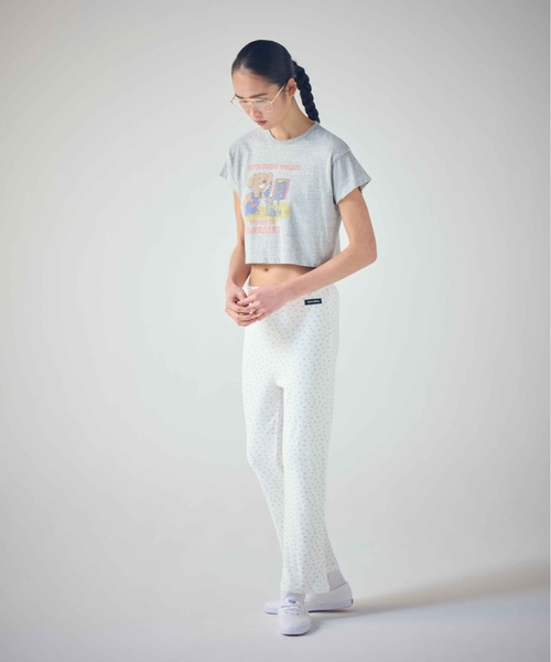 SEA(シー)の「VINTAGE RRもしもし ダメージ 88 ショートTEE(Tシャツ/カットソー・レディース・ホワイト/グレー・ONE SIZE)」の4枚目の写真