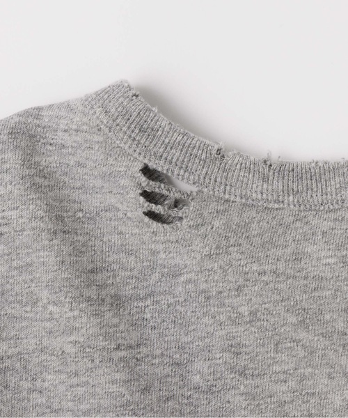 SEA(シー)の「VINTAGE RRもしもし ダメージ 88 ショートTEE(Tシャツ/カットソー・レディース・ホワイト/グレー・ONE SIZE)」の10枚目の写真