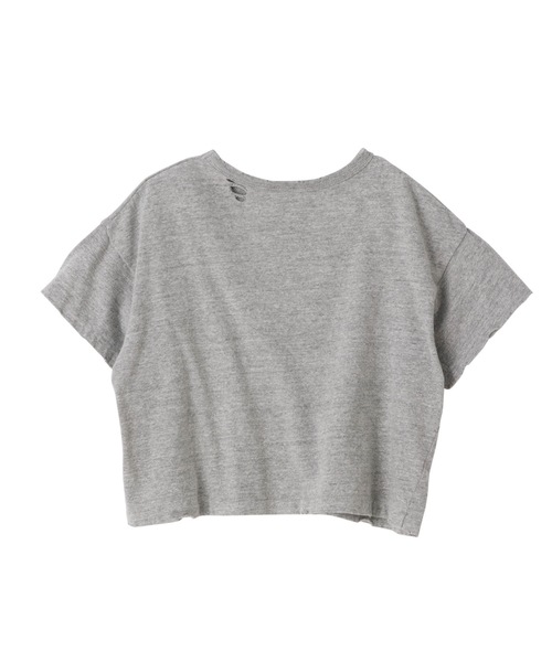 SEA(シー)の「VINTAGE RRもしもし ダメージ 88 ショートTEE(Tシャツ/カットソー・レディース・ホワイト/グレー・ONE SIZE)」の12枚目の写真