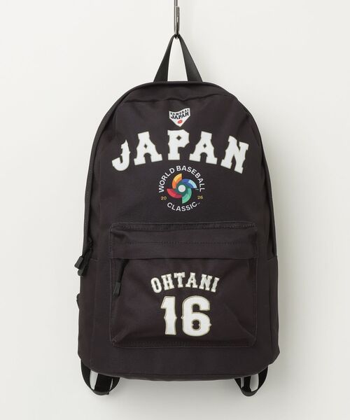 Lafayette(ラファイエット)の「WBC 日本 大谷 侍ジャパン - WSJP-MBBK02 DAY BAG SAMURAI JAPAN 16 SHOHEI OTANI(バックパック/リュック・メンズ・ブラック・ONE SIZE)」の1枚目の写真