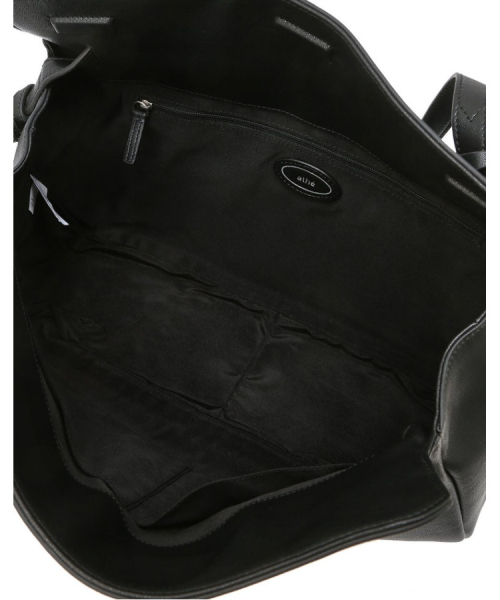 athe（アテ）の「[DEMAIN] ブラックレザーデマンショルダーバッグ L AABA6F285BK（ショルダーバッグ・レディース・ブラック・FREE）」の5枚目の写真