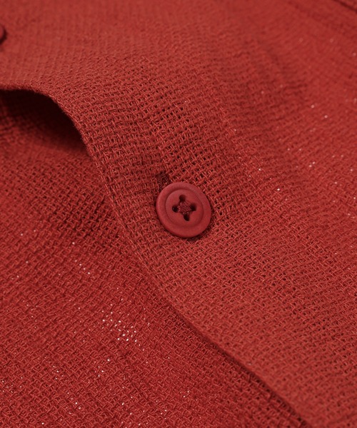WhoWhat(フーワット)の「5X SHIRT <SHORT SLEEVE>(シャツ/ブラウス・メンズ・レッド系その他/ホワイト・FREE)」の5枚目の写真