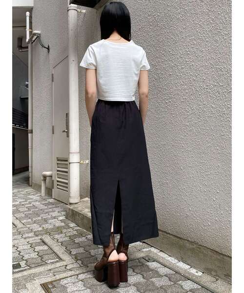 MURUA(ムルーア)の「【セットアップ対応】ブラッシュライクスカート 夏服(スカート・レディース・アイボリー/ブラウン/ブラック・2/1)」の9枚目の写真