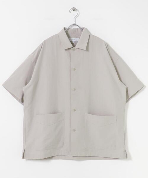URBAN RESEARCH ROSSO MEN（アーバンリサーチロッソメン）の「『セットアップ対応』『防シワ/速乾』ドライイージーショートスリーブシャツジャケット（シャツ/ブラウス・メンズ・ベージュ系その他/ネイビー/ブラック/チャコールグレー・MEDIUM/LARGE）」の15枚目の写真