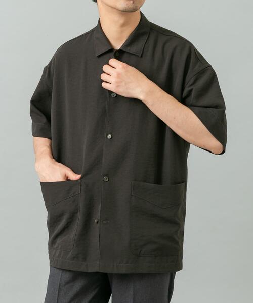 URBAN RESEARCH ROSSO MEN（アーバンリサーチロッソメン）の「『セットアップ対応』『防シワ/速乾』ドライイージーショートスリーブシャツジャケット（シャツ/ブラウス・メンズ・ベージュ系その他/ネイビー/ブラック/チャコールグレー・MEDIUM/LARGE）」の21枚目の写真