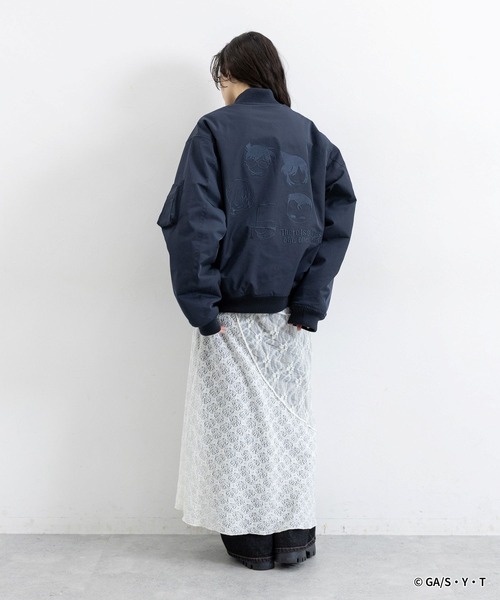 RAGEBLUE(レイジブルー)の「【名探偵コナン】刺繍MA-1(MA-1・レディース・ネイビー・FREE)」の5枚目の写真