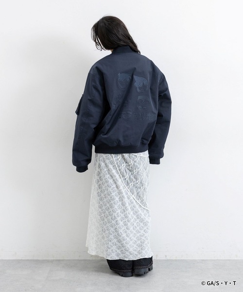 RAGEBLUE(レイジブルー)の「【名探偵コナン】刺繍MA-1(MA-1・レディース・ネイビー・FREE)」の6枚目の写真